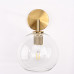 Бра RH Utilitaire Globe Shade Single Sconce Brass