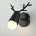 Бра с рожками DEER A Black