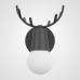 Бра с рожками DEER A Black