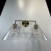 Бра RH Utilitaire Funnel Shade Double Sconce Brass
