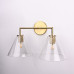 Бра RH Utilitaire Funnel Shade Double Sconce Brass