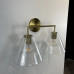Бра RH Utilitaire Funnel Shade Double Sconce Brass