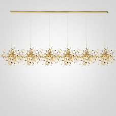 Люстра Tezani Argent Suspension Linear Gold 6L 210