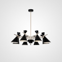 Люстра на штанге FRANKA D100 8 lamps Black