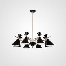 Люстра на штанге FRANKA D100 8 lamps Black