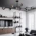 Люстра Адель Branching Bubble Chandelier L3 Black Transparent
