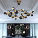 Дизайнерская люстра ATOMIC ROUND SUSPENSION Black