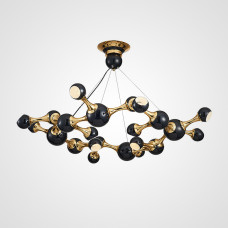 Дизайнерская люстра ATOMIC ROUND SUSPENSION Black