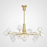 Люстра на штанге ICE 13 lamps Gold