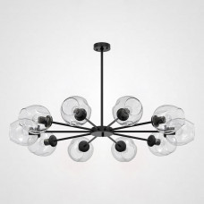 Люстра на штанге MARINE B 10 Black/Transparent