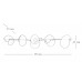 Бра White glass trap 5 Wall Lamp