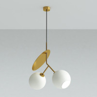 Подвесной светильник CHERRY D50 Gold/White