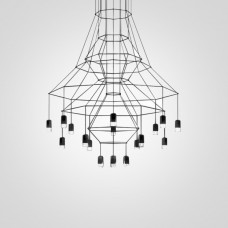 Люстра Via Wireflow Chandelier polyhedral 0315 Suspension lamp