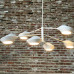 Люстра на штанге LANT D95 6 lamps Black/White