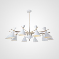 Люстра на штанге FRANKA D120 10 lamps White