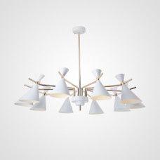 Люстра на штанге FRANKA D120 10 lamps White