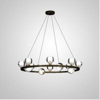 Подвесная люстра ILIANA CH D80 Brass Black