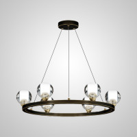 Подвесная люстра ILIANA CH D60 Brass Black