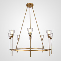 Люстра TORCHE DE VERRE Round Chandelier 8