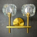 Бра Boule de Cristal Double Sconce Brass