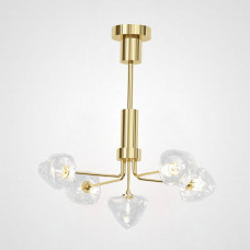 Люстра на штанге ICE 5 lamps Gold