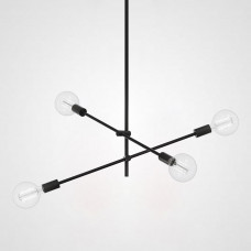 Люстра LF Studio Cliff Pendant 4 Black
