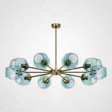 Люстра на штанге MARINE B 12 lamps Gold/Blue