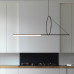 Подвесной светильник SUSPENSION CERCLE ET TRAIT – GRAPHITE SATINE L170