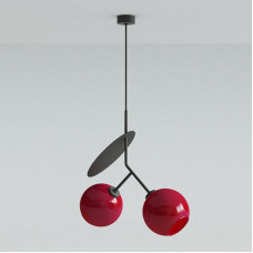 Подвесной светильник CHERRY D50 Black/Red