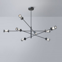 Дизайнерская люстра SKELBY H32 Black/Transparent