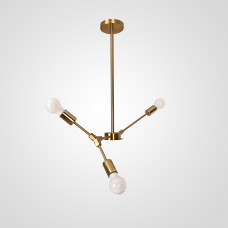 Люстра на штанге LATE D55 Gold