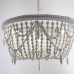 Люстра RH Anselme White Wood Weathered Chandelier