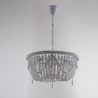 Люстра RH Anselme White Wood Weathered Chandelier