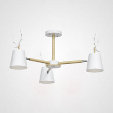 Потолочная люстра с рожками DEER B3 White