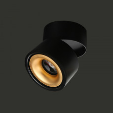 Потолочный светильник AGENDA black+gold 7W