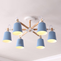 Люстра на штанге VARDA 6 lamps Blue