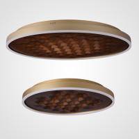 Потолочный светильник HONEY D80 Gold/Dark wood