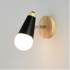 Бра DEER B Black/Light wood