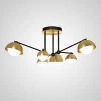 Потолочная люстра FABIANA L6 Brass Black