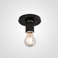 Потолочный светильник RH Utilitaire Socket Flushmount Black