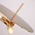 Люстра RH Utilitaire Disk Triple Pendant Brass