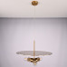 Люстра RH Utilitaire Disk Triple Pendant Brass