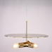 Люстра RH Utilitaire Disk Triple Pendant Brass