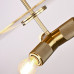 Люстра RH Utilitaire Disk Triple Pendant Brass