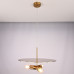Люстра RH Utilitaire Disk Triple Pendant Brass