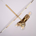Люстра RH Utilitaire Disk Triple Pendant Brass