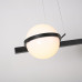 Реечный подвесной светильник PALMA Wall lamp 3 шара + 1 вазон горизонтальная