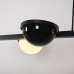 Реечный подвесной светильник PALMA Wall lamp 3 шара + 1 вазон горизонтальная