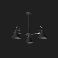 Люстра на штанге CODA D76 Black