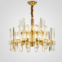 Люстра RH BONNINGTON Chandelier brass D660